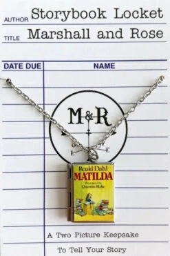 Matilda Book Locket Necklace By Marshall And Rose