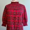 Red Plaid Smocked Verity Top -MODERN MILLIE Shop 5B3ACFA4 49ED 4D90 A18B EBC17664836E