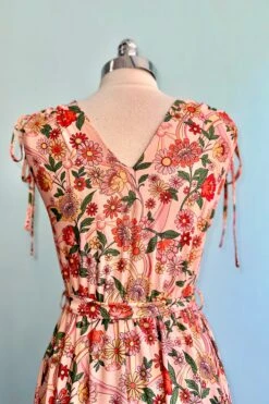 Rainbow Floral Midi Dress By Voodoo Vixen -MODERN MILLIE Shop 5B9713BE F167 4214 846C EC49EB6EF0E4