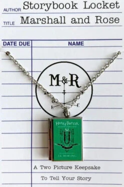 House Slytherin Book Locket Necklace By Marshall And Rose
