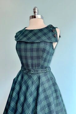 Green And Navy Plaid Dress By Voodoo Vixen 4 Green And Navy Plaid Dress By Voodoo Vixen -MODERN MILLIE Shop 5D710AD8 D92E 4735 B0E2 13406CDB4CA8