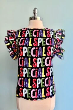 Linen Ruffle Top In SPECiAL By Nooworks