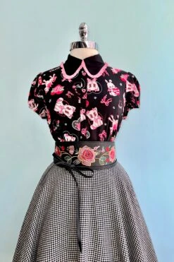 Not Into You Blouse By Hell Bunny -MODERN MILLIE Shop 5E3E02CC A046 4FBD 9C8D 6A486FE52641