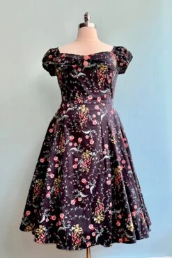 Hollyhocks Hooray Dolores Dress By Collectif