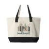 Booktrovert Canvas Zipper Tote Bag -MODERN MILLIE Shop 5a74d384a89fc840c43913f1c5ac65e388a7c349aec9cf70ad92c860ce6723e5