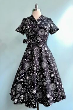 Lunar Knee-Length Shirtwaist Dress By Eva Rose