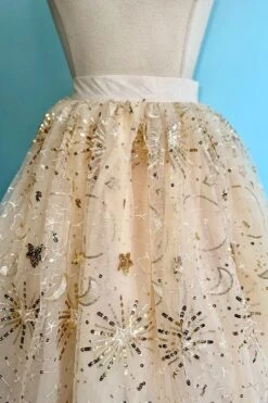 Gold Glitter Mesh Tulle Skirt -MODERN MILLIE Shop 6139BC6B 8BF1 4B98 AF1B 2910C3E0433B