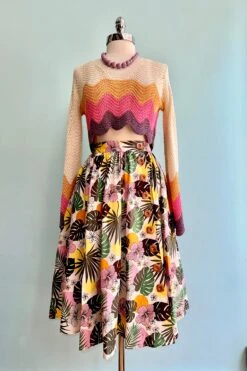 Benita Tropical 50's Skirt By Hell Bunny 8 Benita Tropical 50's Skirt By Hell Bunny -MODERN MILLIE Shop 61C97AFA 4EE6 4102 982D B6139B9EE909