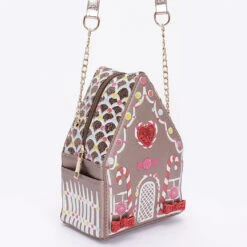 Gingerbread House Cross-Body Bag -MODERN MILLIE Shop 622e115a7efa45ed2cdaefa80cb87ce95c22a334c3698513449fd5222fb0eb42