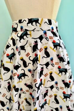 French Cats Skater Skirt By Retrolicious -MODERN MILLIE Shop 63A4C876 7543 429C A6EA 836689530069