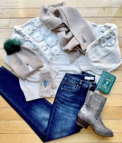 Beige Ski Season Knit Scarf By Banned -MODERN MILLIE Shop 63D15865 6F3D 4885 9AEC B27CD4B6D383