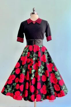 Dolce Vita Circle Skirt By Hell Bunny 4 Dolce Vita Circle Skirt By Hell Bunny -MODERN MILLIE Shop 665C886C 409E 43E2 B56A D032C094794D