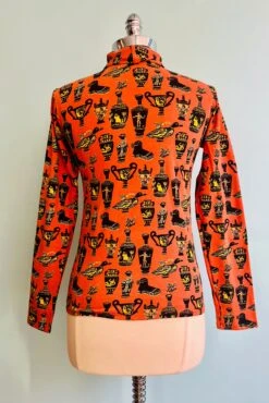 Turtleneck Top In Pots By Nooworks -MODERN MILLIE Shop 667E8EB7 45A4 4537 8F87 E516DFC5558E