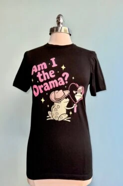 Am I The Drama? T-Shirt In Black