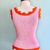 Pink And Orange Scalloped Pointelle Knit Tank Top 2 Pink And Orange Scalloped Pointelle Knit Tank Top -MODERN MILLIE Shop 66D057EC FE6C 48E3 96D4 FD9EA6FDD618