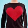 Black And Red Heart Pullover Sweater -MODERN MILLIE Shop 674486C6 659E 43D0 8C49 95FF8D3D42AE