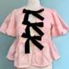 Bow Tie Floral Puff Sleeve Top In Pink 2 Bow Tie Floral Puff Sleeve Top In Pink -MODERN MILLIE Shop 675F2E63 223E 4BB5 BBCD B33740DA0A26