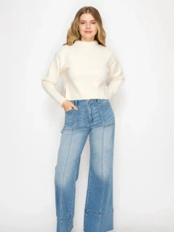 Eco Friendly Tummy Control Raw Hem Palazzo Jeans By Artemis Vintage -MODERN MILLIE Shop 6886e683e32c7012abf85d009737fec520583b74d463404721b2402a4192d196