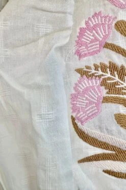 Embroidered Sleeve Top In Cream -MODERN MILLIE Shop 6928BE65 52A1 411F ADE5 EC21402113EE