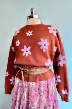 Brown And Purple Mod Flower Sweater By Compania Fantastica 7 Brown And Purple Mod Flower Sweater By Compania Fantastica -MODERN MILLIE Shop 695B035E 1FDA 4E90 856A FCE6DD1C549F