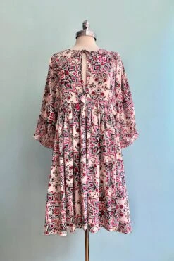 Cream Printed Boho Mini Dress By Molly Bracken -MODERN MILLIE Shop 6C86A5D0 E819 48F8 86C3 C0456A3C9CA0