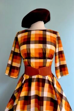 Darlene Orange Plaid Dress By Hell Bunny -MODERN MILLIE Shop 6E181F74 1C37 4B43 BD83 B17ADA8F79A0