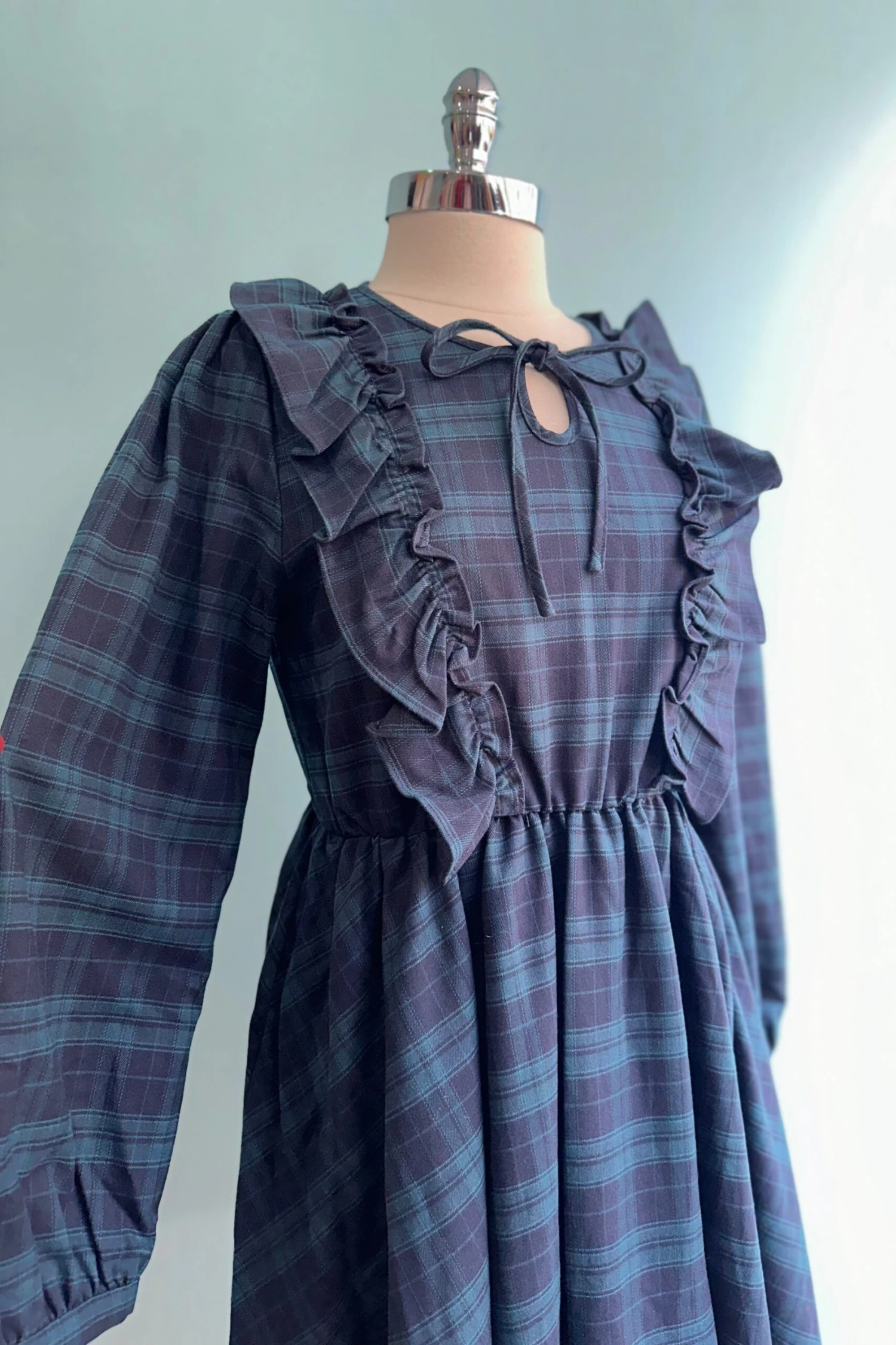 Navy Plaid Ruffle Mini Dress by Molly Bracken Navy Plaid Ruffle Mini Dress By Molly Bracken -MODERN MILLIE Shop 70D6F20C F427 47E4 AF72 799BF9ED4EB1 scaled