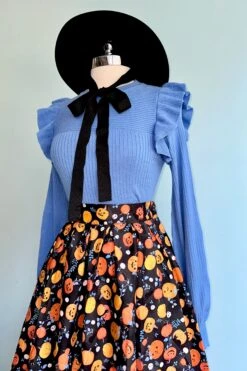 Black Kitties And Jack O' LanternsDoris Skirt By Retrolicious -MODERN MILLIE Shop 711D0C65 582D 431A B792 6C5DFB15789F