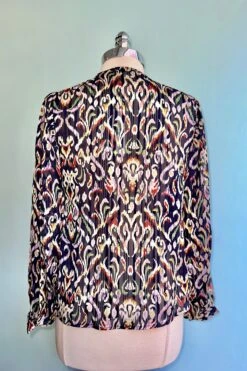 Navy Printed Balloon Sleeve Blouse By Molly Bracken 6 Navy Printed Balloon Sleeve Blouse By Molly Bracken -MODERN MILLIE Shop 7319DF30 E02F 4699 B906 07BEA7A5CEFA