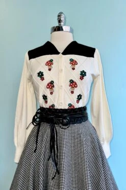 Mushroom Embroidered Cardigan Sweater -MODERN MILLIE Shop 75AD56DA 44C7 4A70 8821 5EEAACCDCDCE