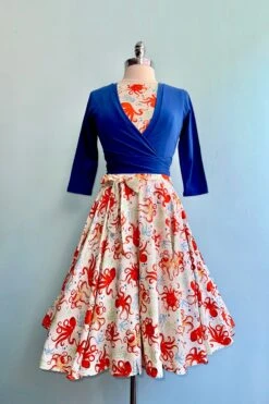 Orange Octopus Ruby Dress By Miss Lulo -MODERN MILLIE Shop 76D963E6 6133 4379 91D2 CED4692F6B3E