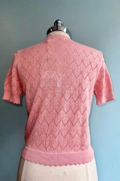 Scalloped Short Sleeve Cardigan In Pink By Banned 4 Scalloped Short Sleeve Cardigan In Pink By Banned -MODERN MILLIE Shop 77D9A630 13BA 4B51 8CB4 5B20D92E0619
