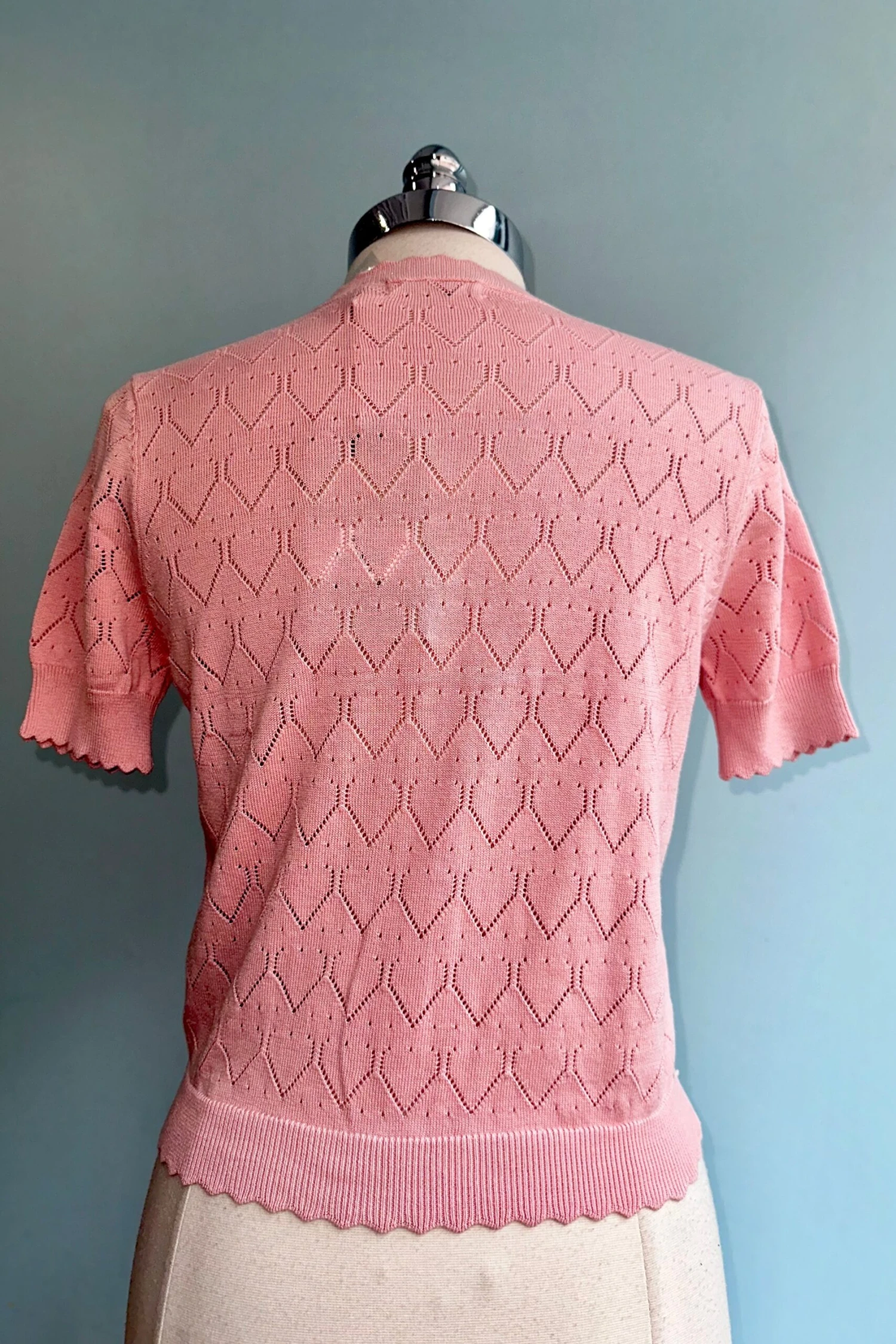 Scalloped Short Sleeve Cardigan in Pink by Banned Scalloped Short Sleeve Cardigan In Pink By Banned -MODERN MILLIE Shop 77D9A630 13BA 4B51 8CB4 5B20D92E0619 scaled
