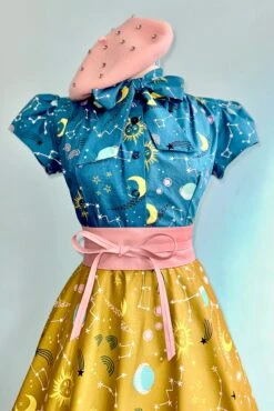 Chartreuse Constellations Circle Skirt By Heart Of Haute -MODERN MILLIE Shop 798ADA4F B48C 4DCA 993E 7504E804152D