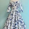 Adeline Blue And White Floral Dress By Hell Bunny -MODERN MILLIE Shop 7ACEA8CD 8A23 476E 9686 2E44AB7439D8