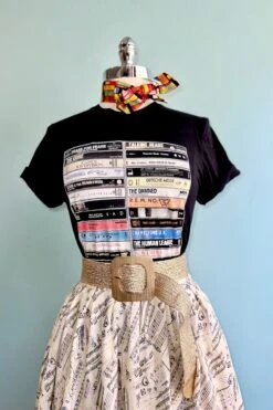 New Wave Cassette T-Shirt In Black -MODERN MILLIE Shop 7D09610F 1299 43D8 9B13 056AFA2749B6