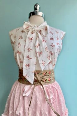 Pink Bows Bow Top By Retrolicious -MODERN MILLIE Shop 7E65CF13 7562 489E 85D2 82E1AF48BF23