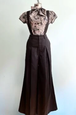 The Classic Suspender Pants In Black By Banned