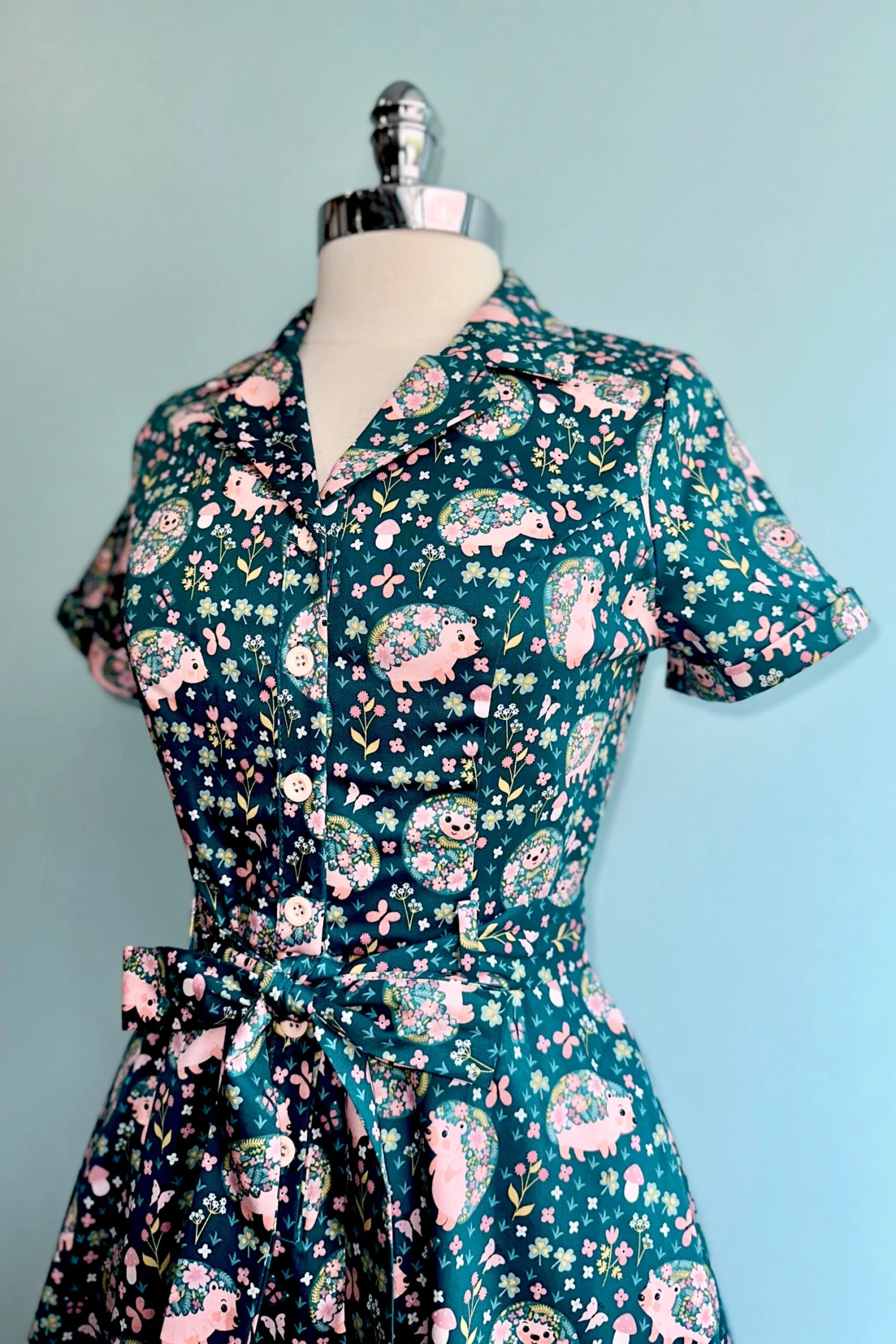 Hedgehogs Knee-Length Shirtwaist Dress by Eva Rose Hedgehogs Knee-Length Shirtwaist Dress By Eva Rose -MODERN MILLIE Shop 7F7FFA4D 7EA9 4AE1 AC4A 74CA10D68A02 scaled