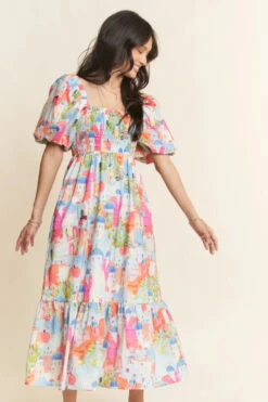 Countryside Balloon Sleeve Midi Dress -MODERN MILLIE Shop 7a142ecdbcdbf4df96628588aa5eb4ce8fcc6214d0f007ac955cda3144ac861b