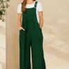 Forest Green Wide Leg Jumpsuit -MODERN MILLIE Shop 7ed6c24139a063c3b81b574c1d5d7db3d838eca79d4807337bf99ba9586ec80e