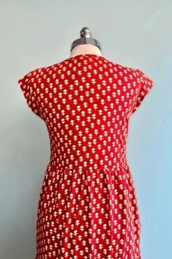 Red Micro Floral Tiered Jersey Dress By Mata Traders 7 Red Micro Floral Tiered Jersey Dress By Mata Traders -MODERN MILLIE Shop 819B9F5C A860 49BB BD5C 68CDA384D079