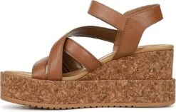 Final Sale Tan Cork Wedge Breanna Sandals By Blowfish -MODERN MILLIE Shop 81OMWUl FTL. AC SY695