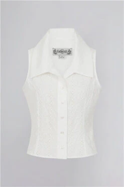 Broderie Anglaise Hillary Top In White By Collectif 8 Broderie Anglaise Hillary Top In White By Collectif -MODERN MILLIE Shop 8207 2