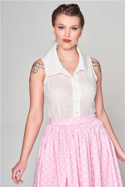 Broderie Anglaise Hillary Top in White by Collectif Broderie Anglaise Hillary Top In White By Collectif -MODERN MILLIE Shop 8207