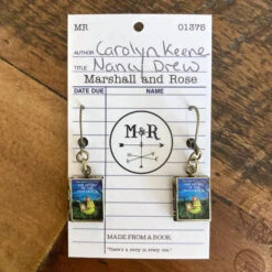 Nancy Drew Book Locket Earrings By Marshall And Rose -MODERN MILLIE Shop 829d9532fc32f36860a83f1836530019d669fead6faf2c06f656a608f4d0c421