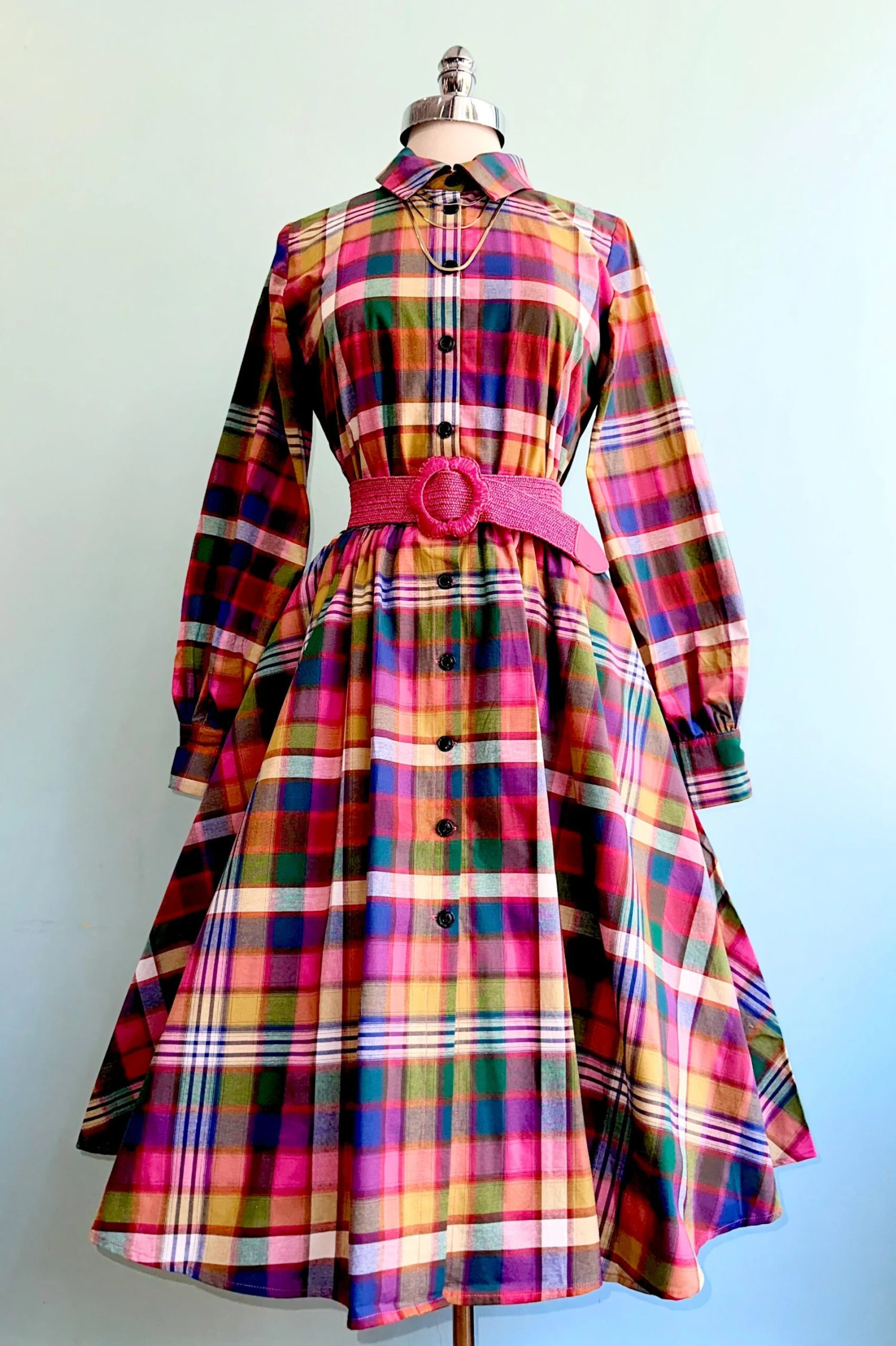 Multicolor Plaid Longsleeve Shirtwaist Dress Multicolor Plaid Longsleeve Shirtwaist Dress -MODERN MILLIE Shop 8306EEBA 49A9 40AE A0AA CD7016FB41BB scaled
