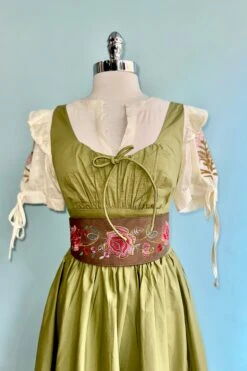 Sage Lolita Midi Dress By Timeless London -MODERN MILLIE Shop 83480D34 430D 4A09 83CC 5B6691E87E1D