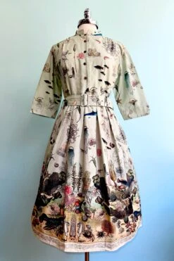 Blue Ocean Jellyfish Cynthia Dress By Palava X Natural History Museum