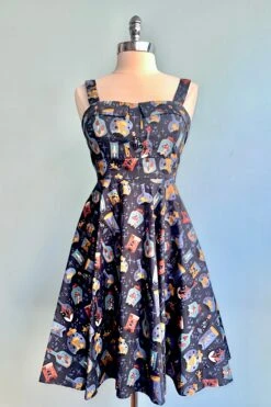 Mushrooms And Potions Fold-Over Dress By Eva Rose